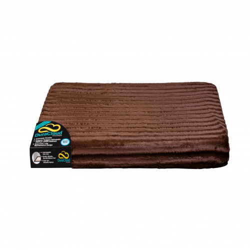 Curicyn DuraCloud Orthopedic Pet Bed  Water-Resistant Crate Pad, Brown, Medium (30"x22"x3")