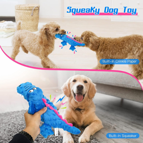 SqueakyPlush | Crocodile Dog Toy