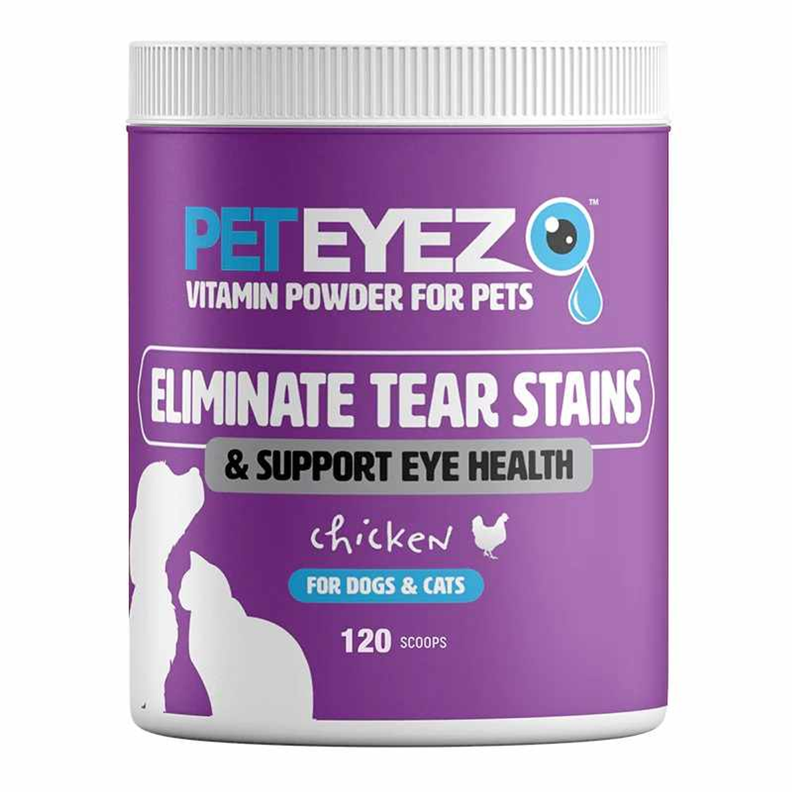 Pet Eyez Tear Stain Remover Vitamin Powder for Dogs & Cats – Chicken
