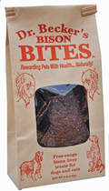 Dr. Becker's Bites Bison Liver Dog & Cat Treats – Grass-Fed, 5 oz