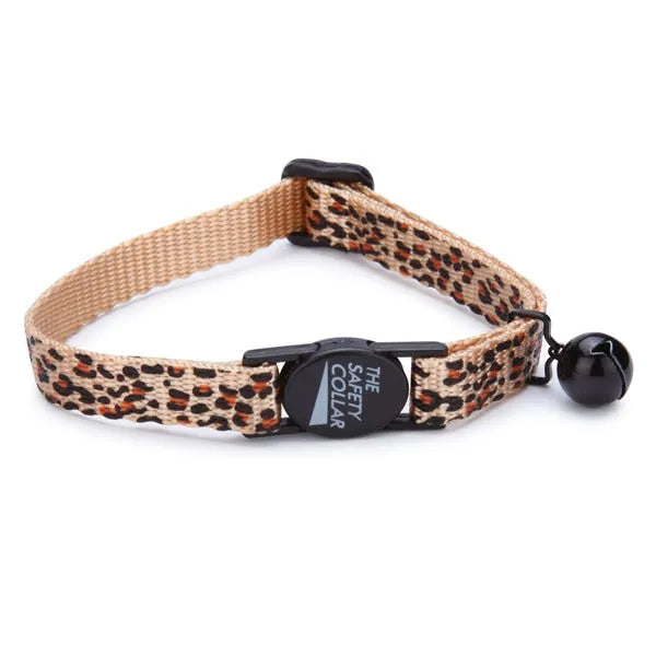 Guardian Gear Cheetah Print Nylon Cat Collar with Breakaway Buckle