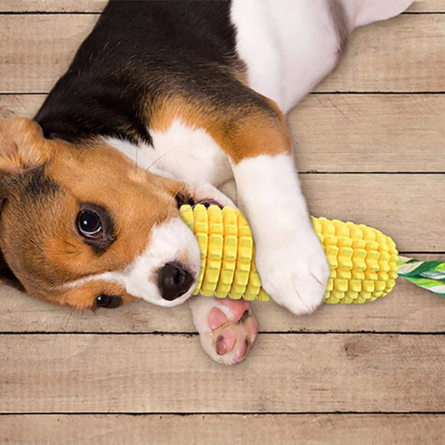 SqueakyCorn | Dog Chew Toy
