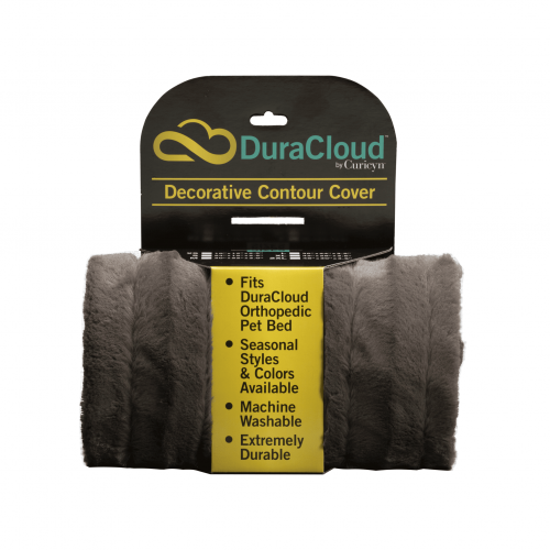 Curicyn DuraCloud Orthopedic Pet Bed Contour Cover - Charcoal, X-Small