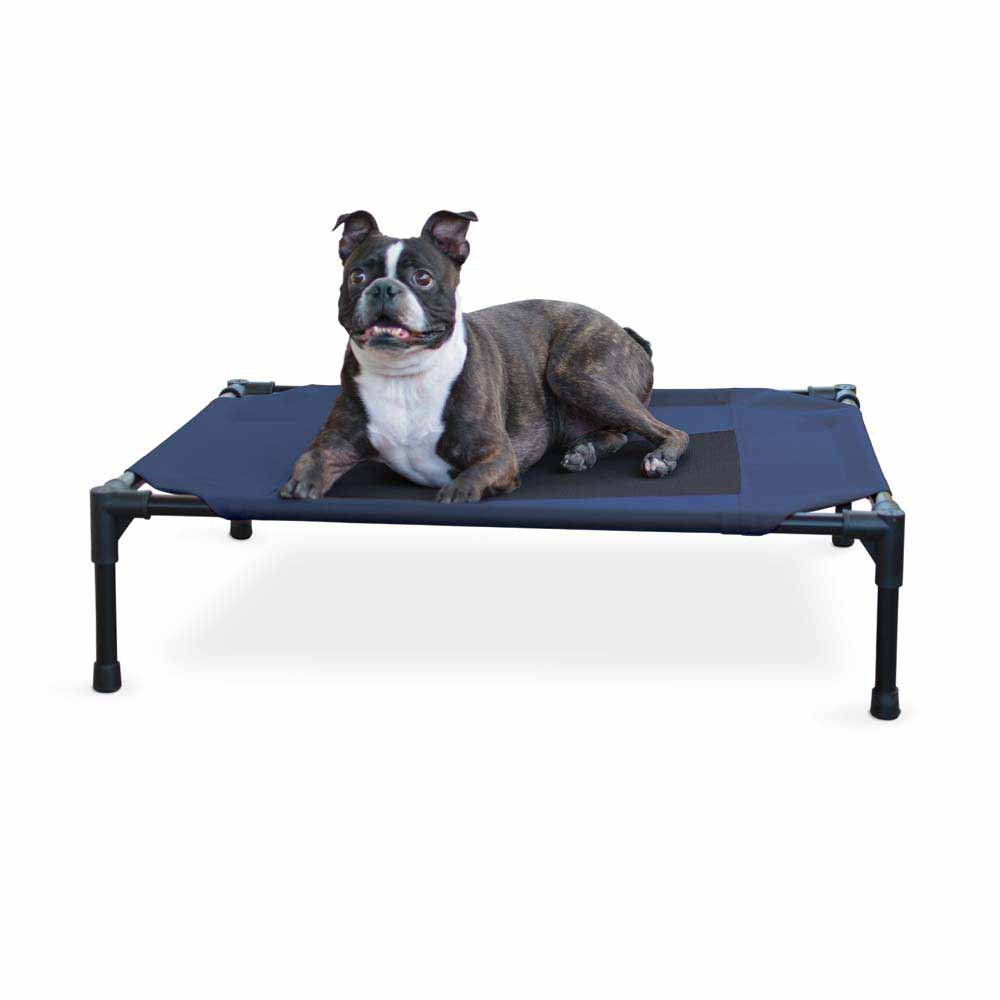 K&H Pet Products Elevated Dog Bed – Original Pet Cot, Medium, Blue