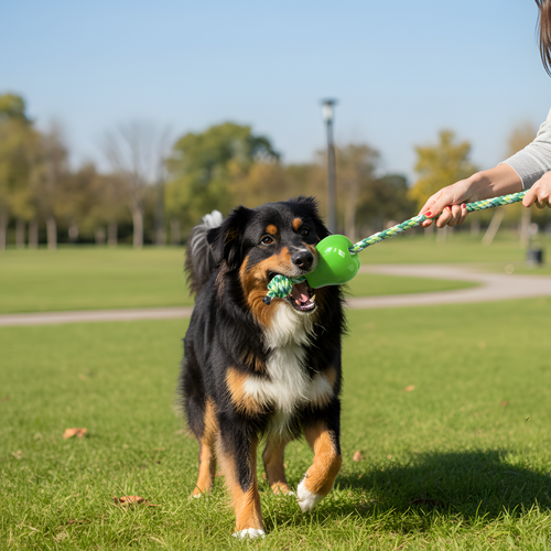 AppleTug │ Chew Resistant Dog Fetch Launcher