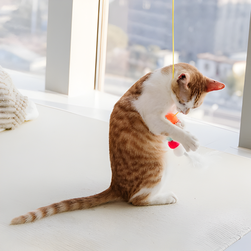 BounceCharm │ Hanging Cat Bungee Toy Set