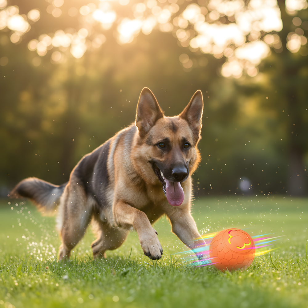 BounceRush │ Dual Mode Interactive Fetch Ball Toy