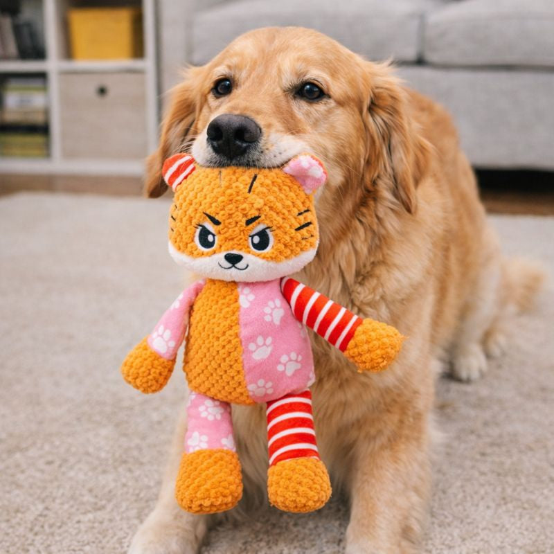 PlushForge │ Indestructible Squeaky Dog Toy