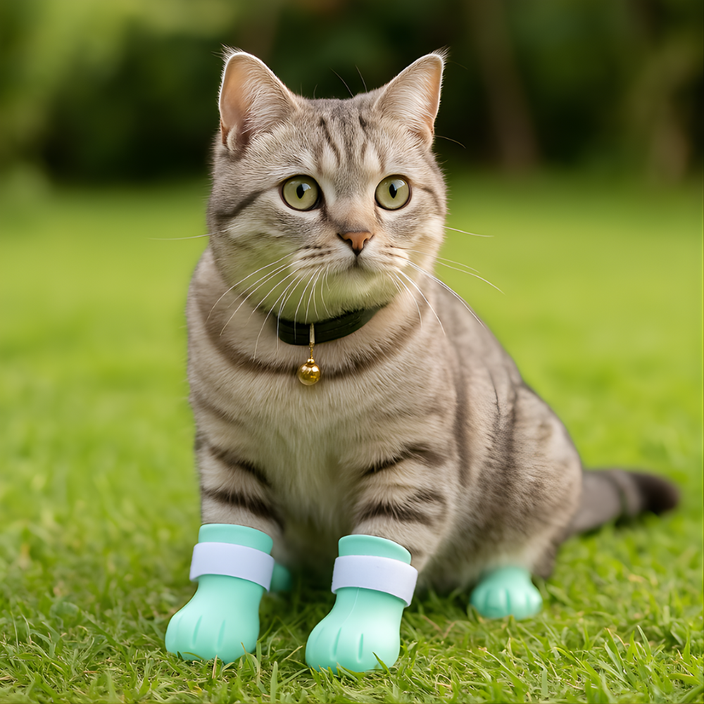 ClawCalm │ Silicone Cat Grooming Boots