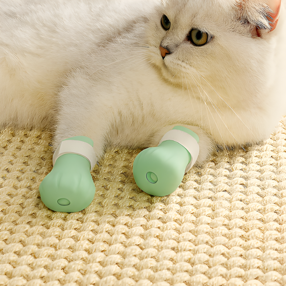 ClawCalm │ Silicone Cat Grooming Boots