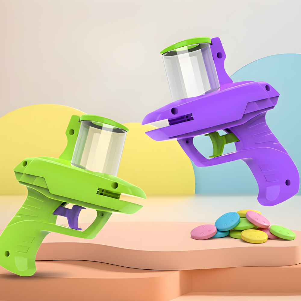 FlyDisc │ High Flying Foam Disc Launcher for Cats