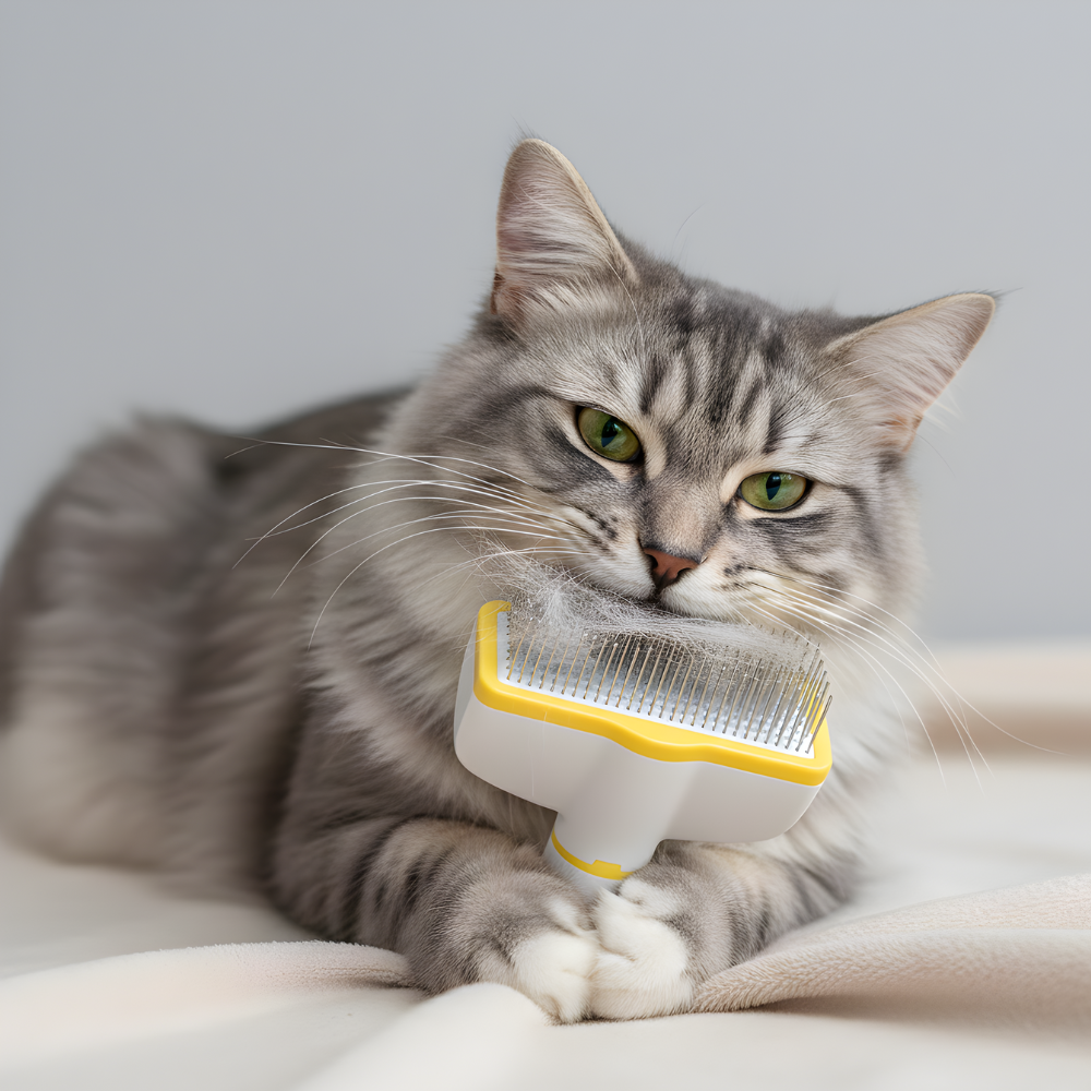 FurEase │ cat Brush Grooming Tool