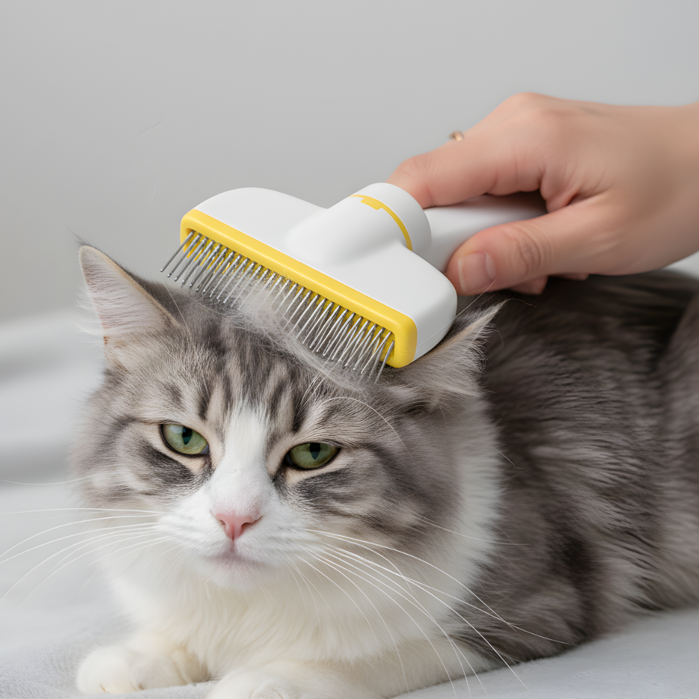 FurEase │ cat Brush Grooming Tool