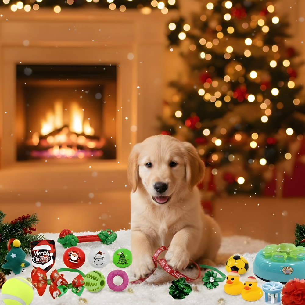 FurFest │ 24 Day Advent Calendar with Festive Toys for Dogs