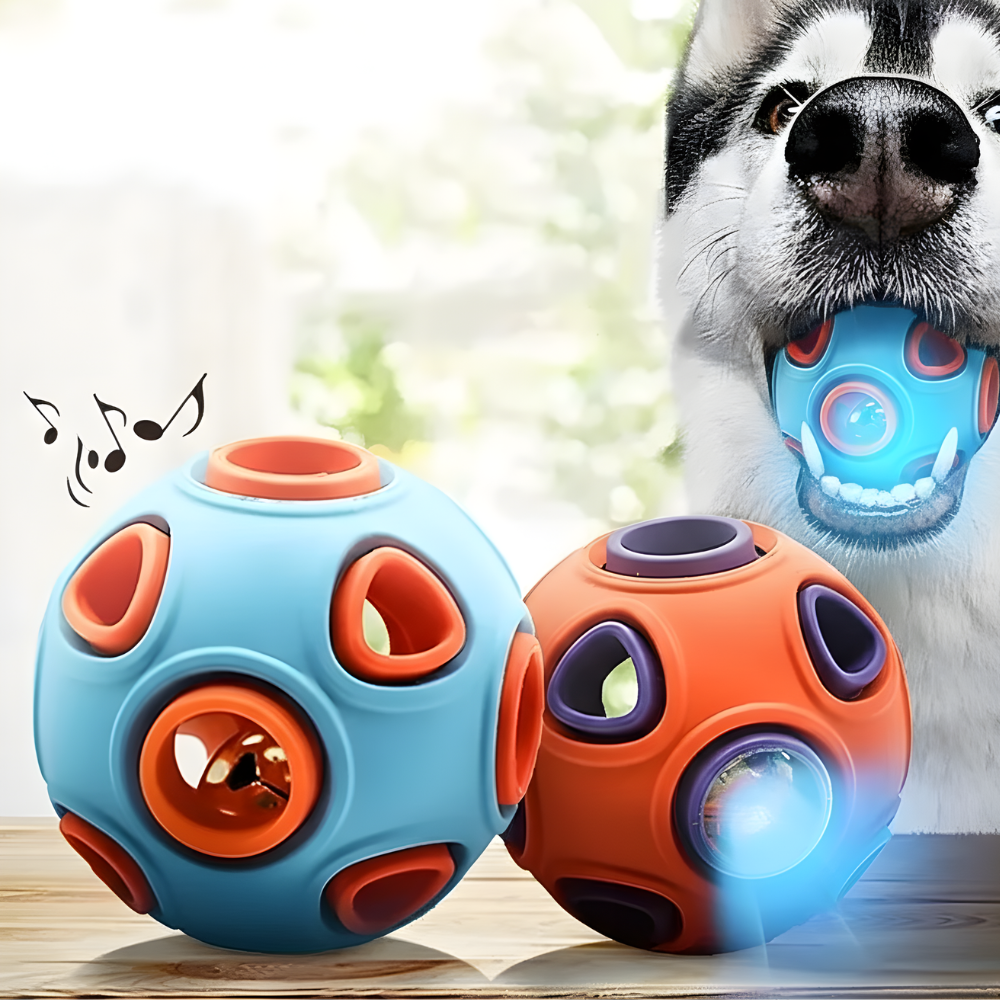 GlowOrbit │ Light Up Interactive Dog Chew Ball