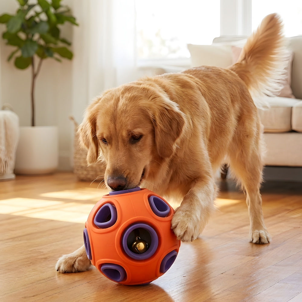 GlowOrbit │ Light Up Interactive Dog Chew Ball