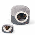 K&H Pet Products Thermo-Pet Nest Heated Cat Bed - Gray 2-in-1 Cave