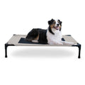 K&H Pet Products Original Elevated Dog Bed | Large Mesh Pet Cot, Taupe
