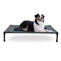 K&H Pet Products Original Elevated Dog Bed | Large Mesh Pet Cot, Charcoal