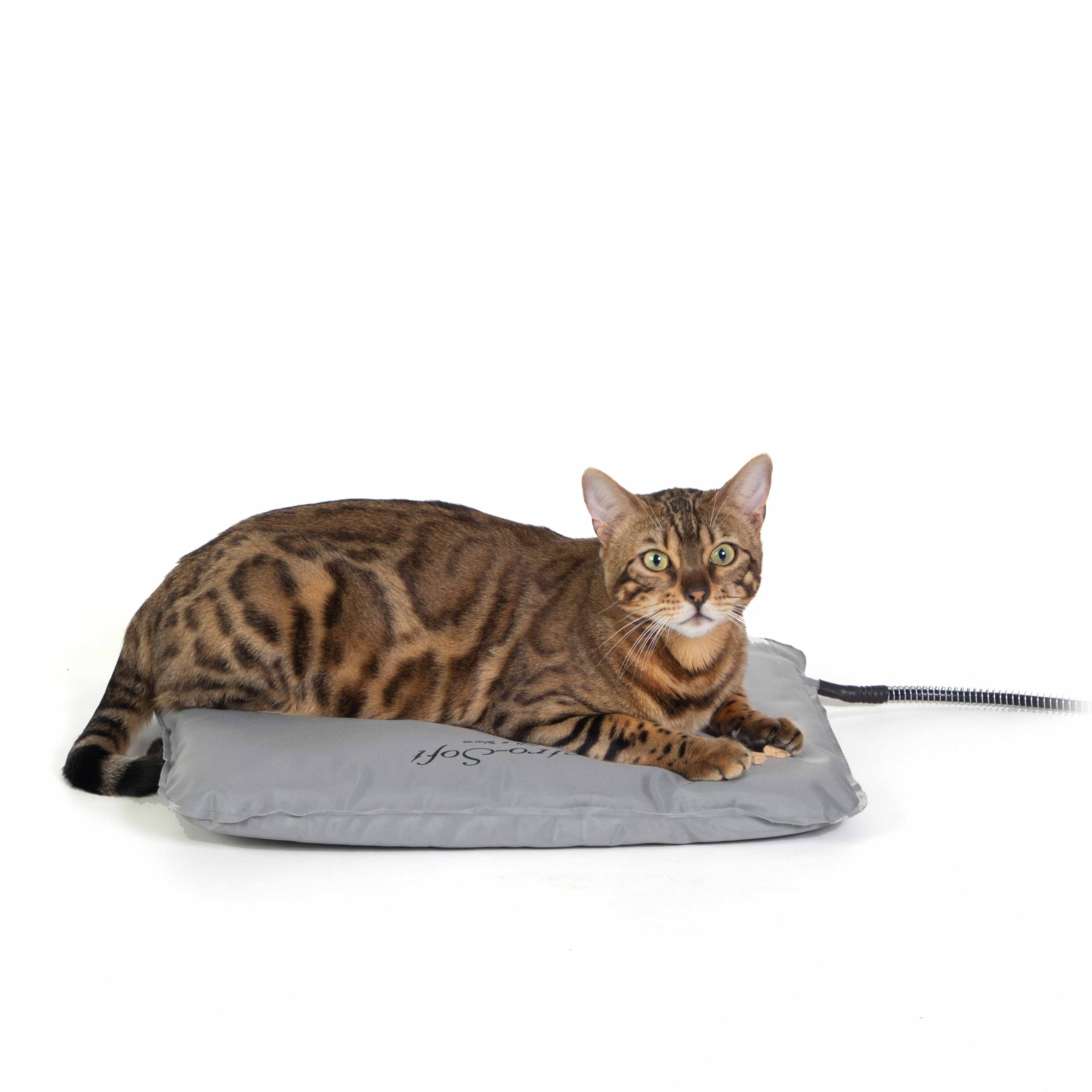 K&H Lectro-Soft Outdoor Heated Pet Bed – Orthopedic Gray Small