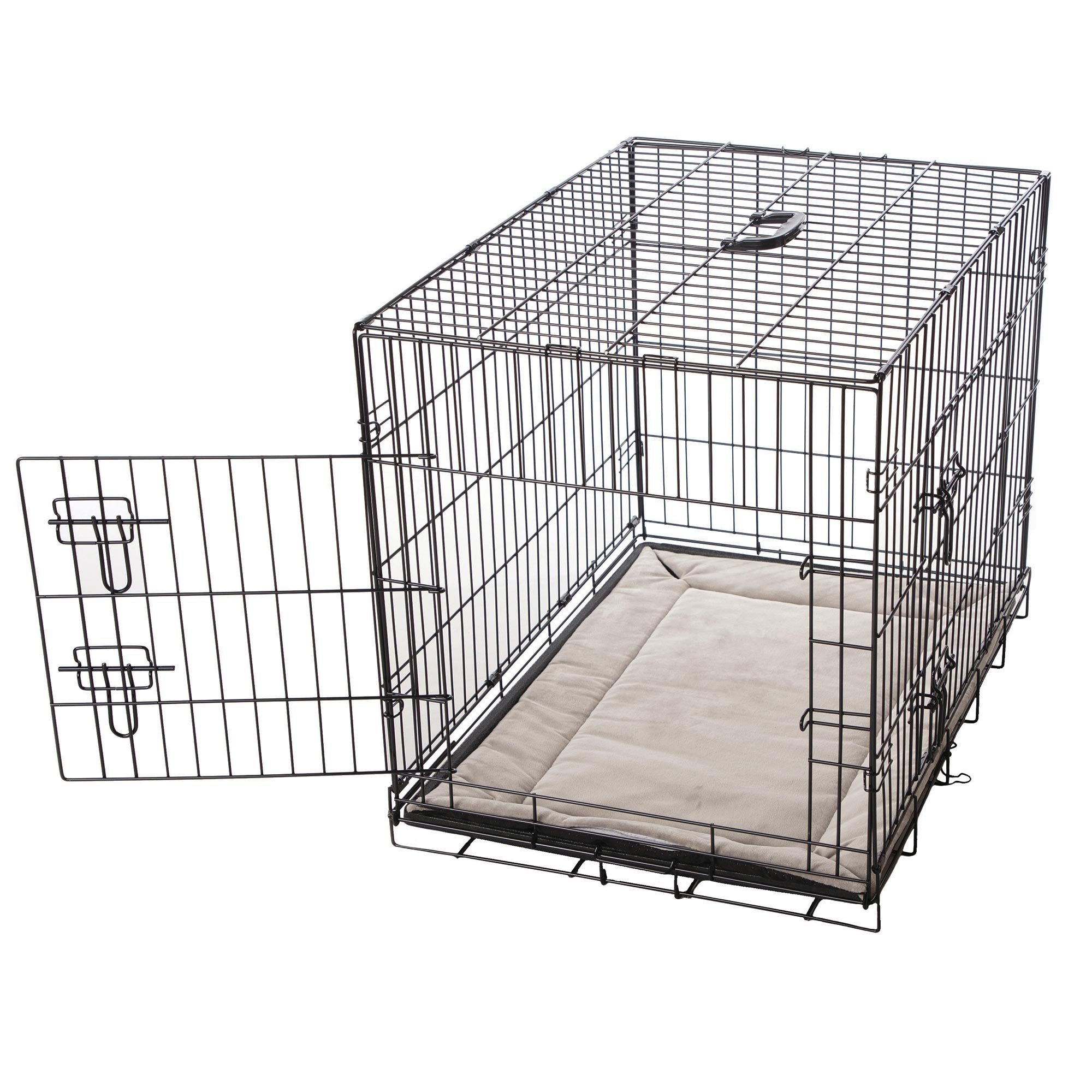 K&H Pet Products Mother’s Heartbeat Puppy Crate Pad | Gray Fleece, 21x31