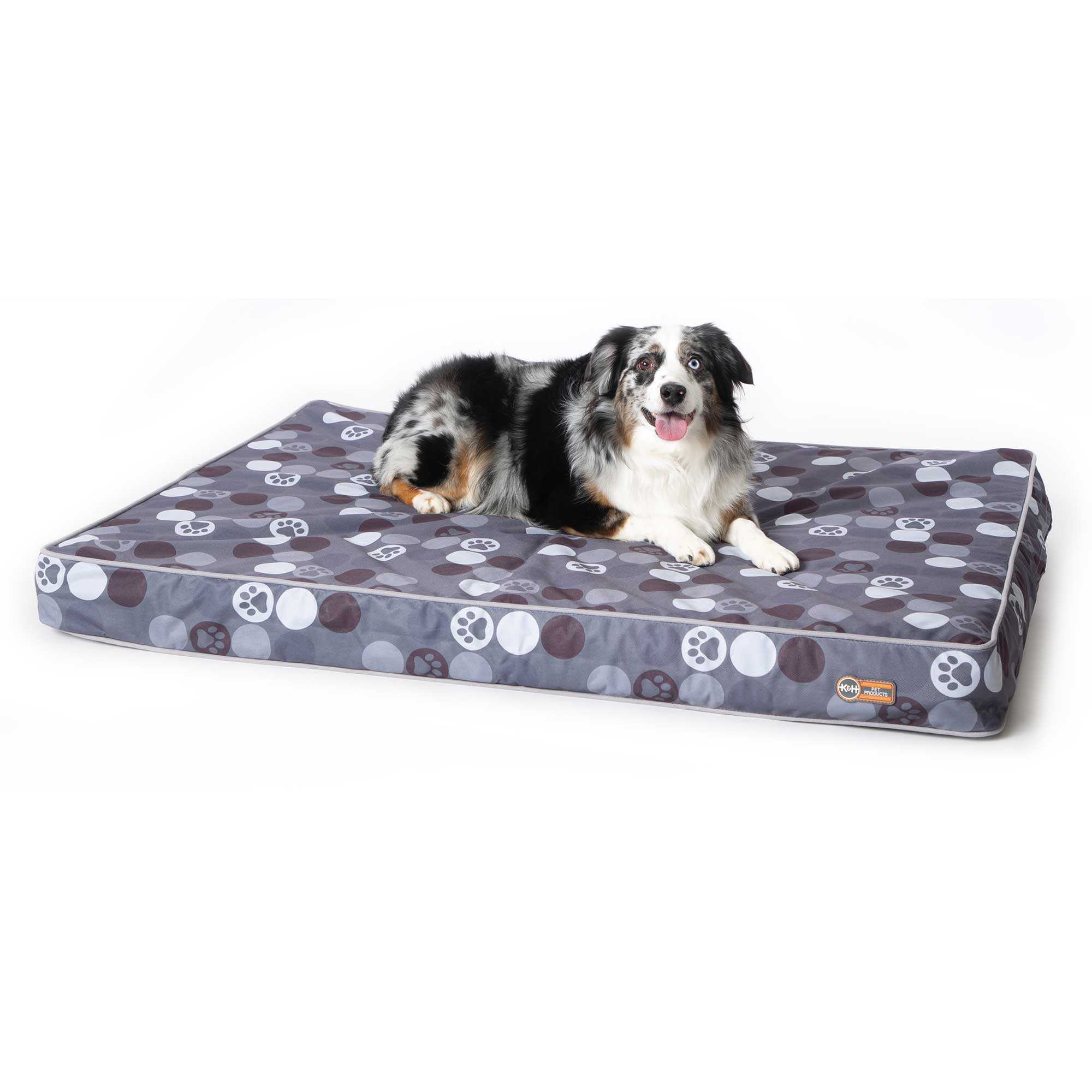 K&H Pet Products Superior Orthopedic Indoor/Outdoor Dog Bed, Large Gray