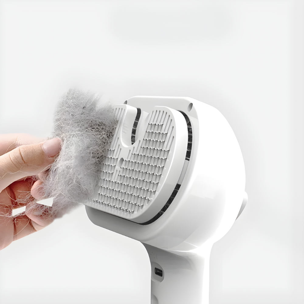 MistGroom │ Self Cleaning Pet Grooming Brush with Built In Spray