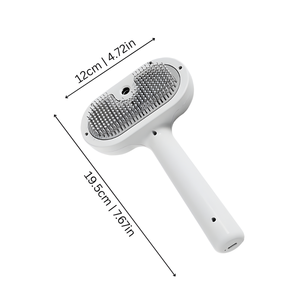 MistGroom │ Self Cleaning Pet Grooming Brush with Built In Spray