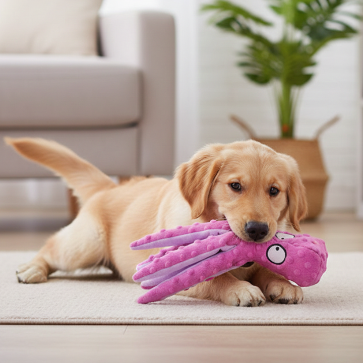 OctoGnaw │ No Stuffing Octopus Dog Toy