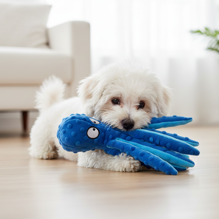OctoGnaw │ No Stuffing Octopus Dog Toy
