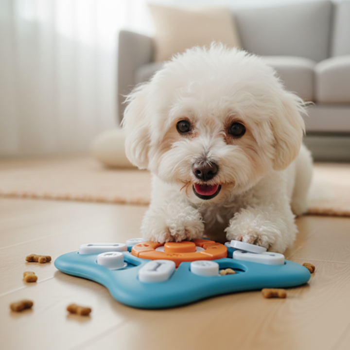 PawLogic │ Interactive Dog Puzzle Toy with Treat Compartments