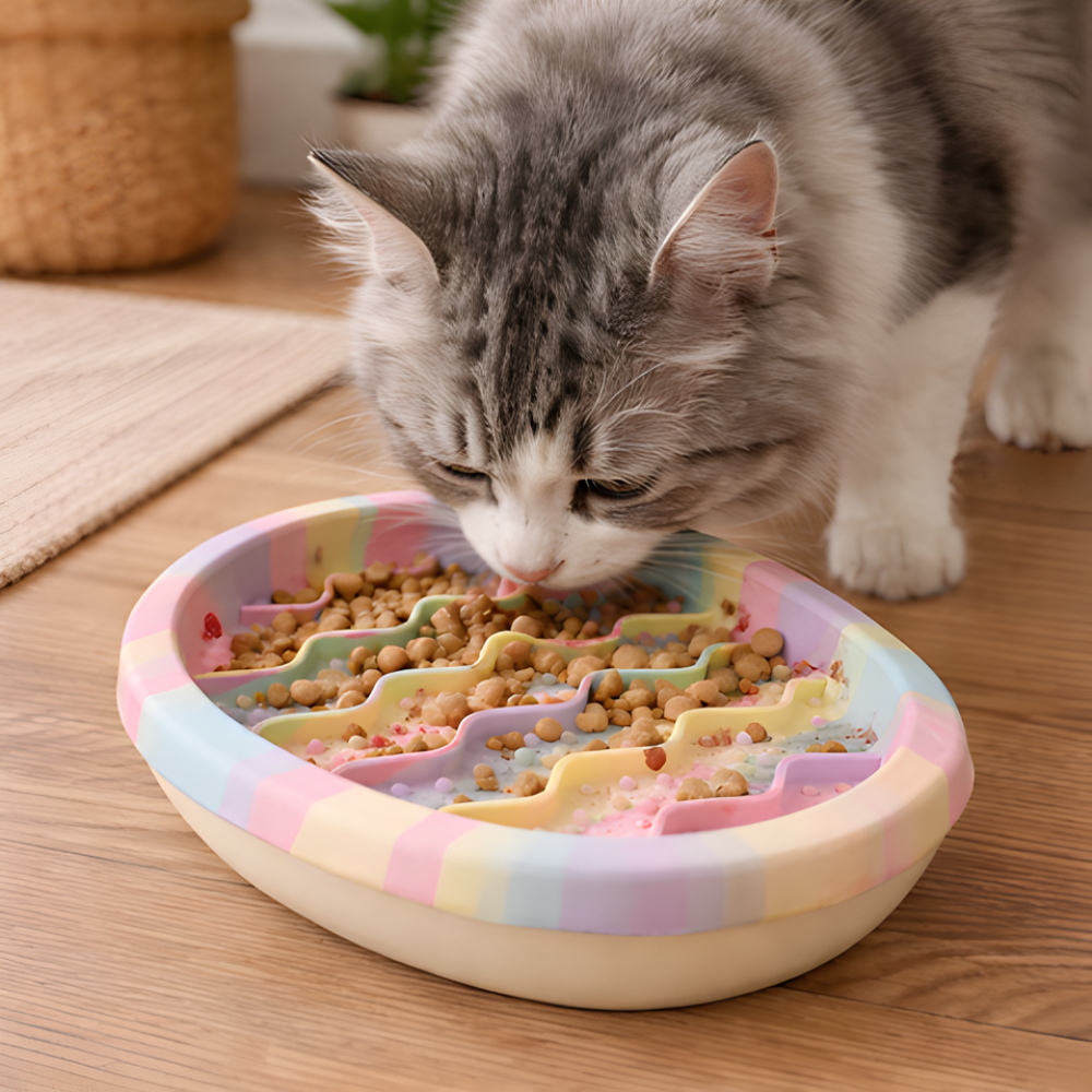PurrMaze │ Cat Slow Feeder Bowl