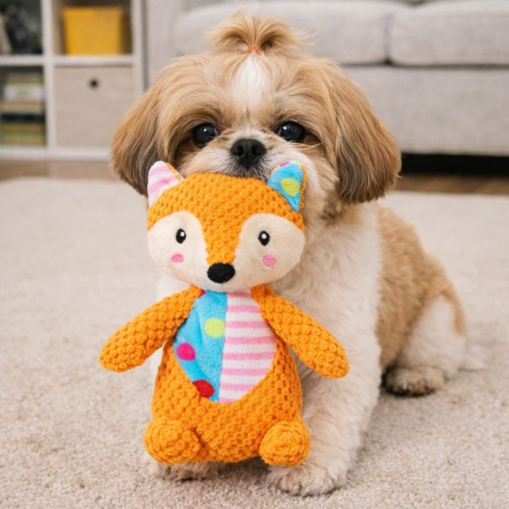 PlushForge │ Indestructible Squeaky Dog Toy