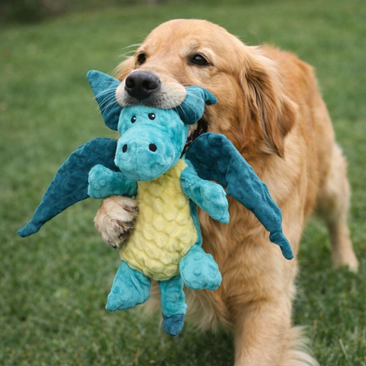 DinoClad │ Indestructible Plush Dino Dog Toy