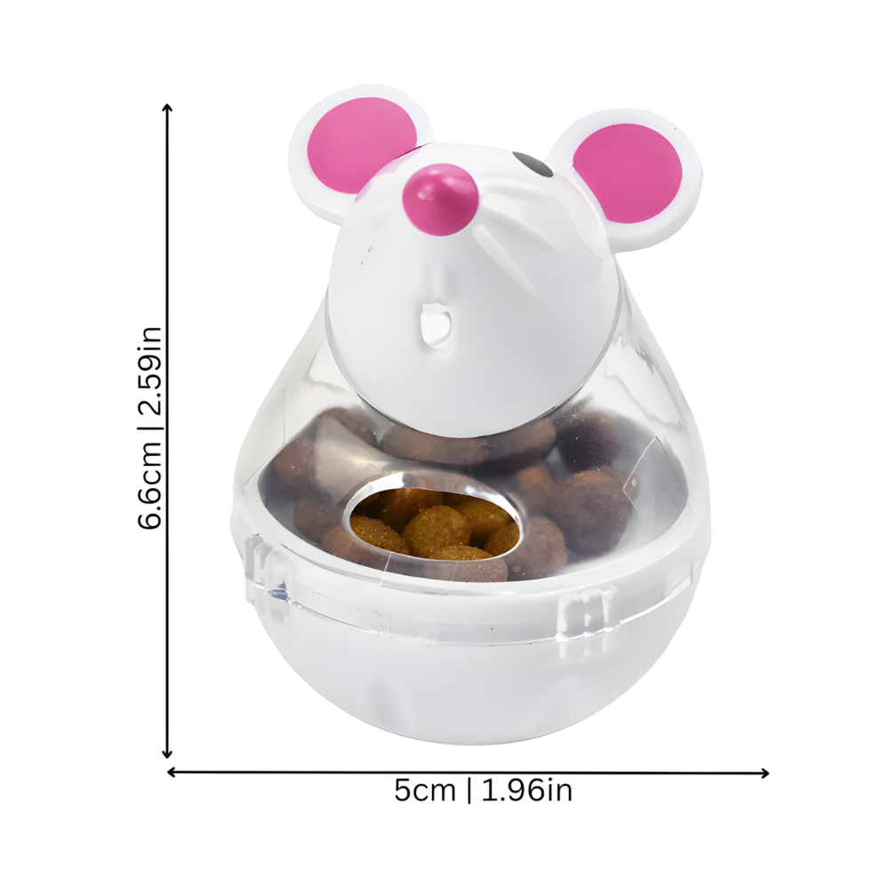 RollNibble │ Rolling Cat Treat Feeder Bowl