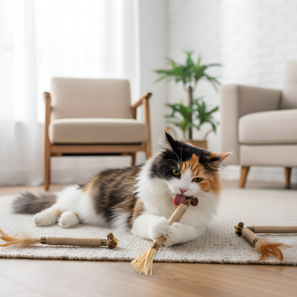 SilverSmile │ Natural Silvervine Dental Chew Sticks for Cats