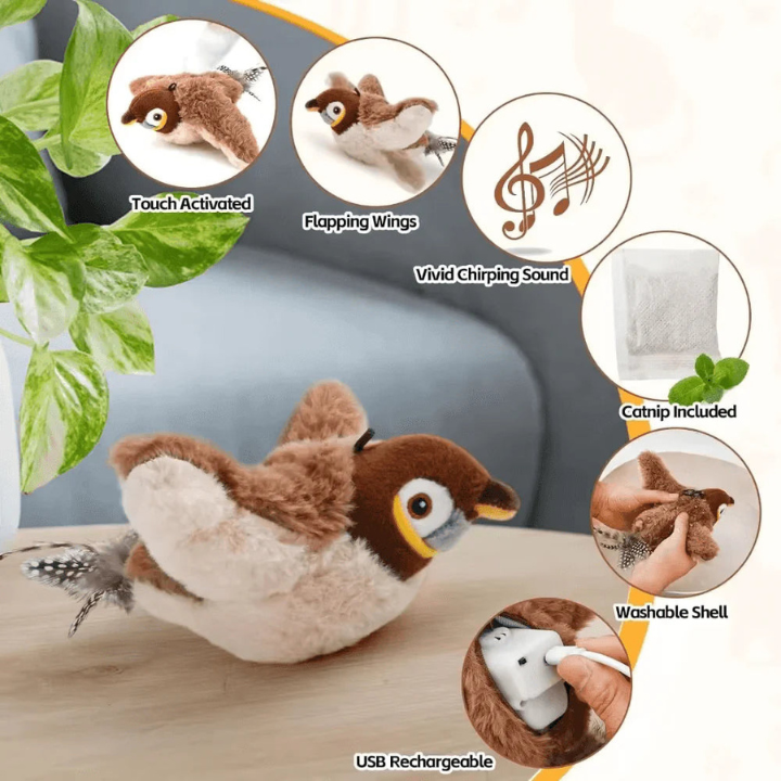 SkyChase │ Flying Bird Cat Toy