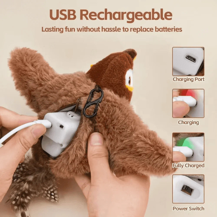 SkyChase │ Flying Bird Cat Toy