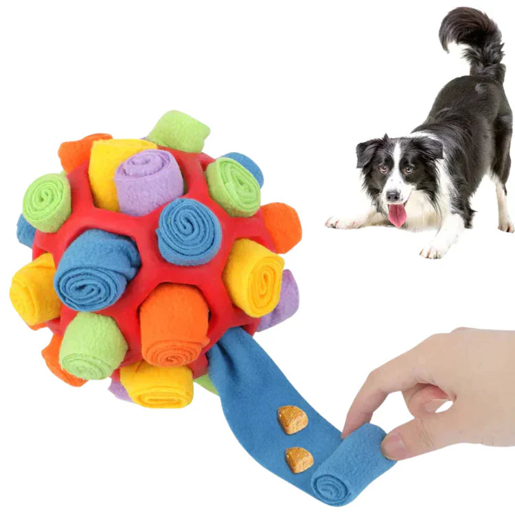 Sniffora | Snuffle Treat Hiding Enrichment Dog Ball