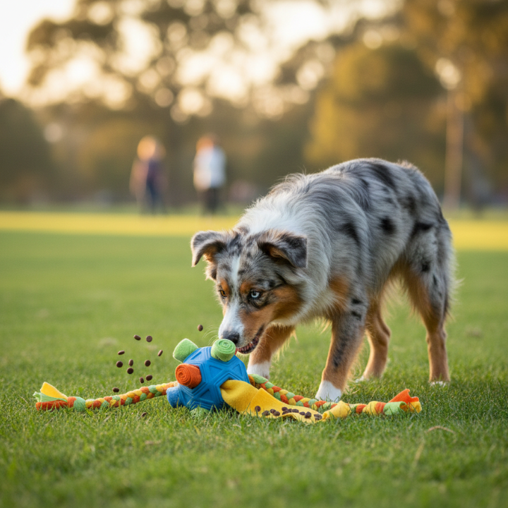 SnuffleTug │ Interactive Dog Treat Puzzle Toy