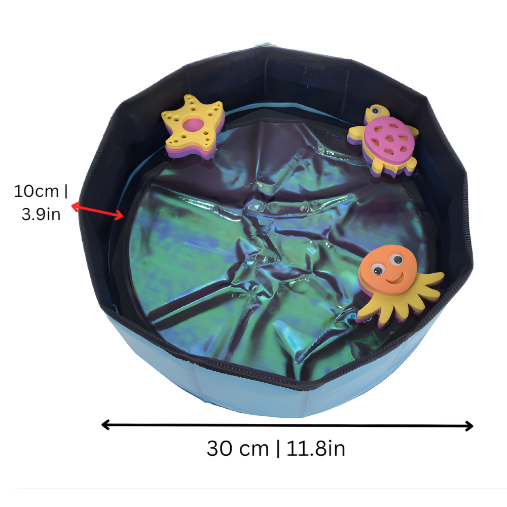 SplashNest │ Foldable Cat Water Play Pool