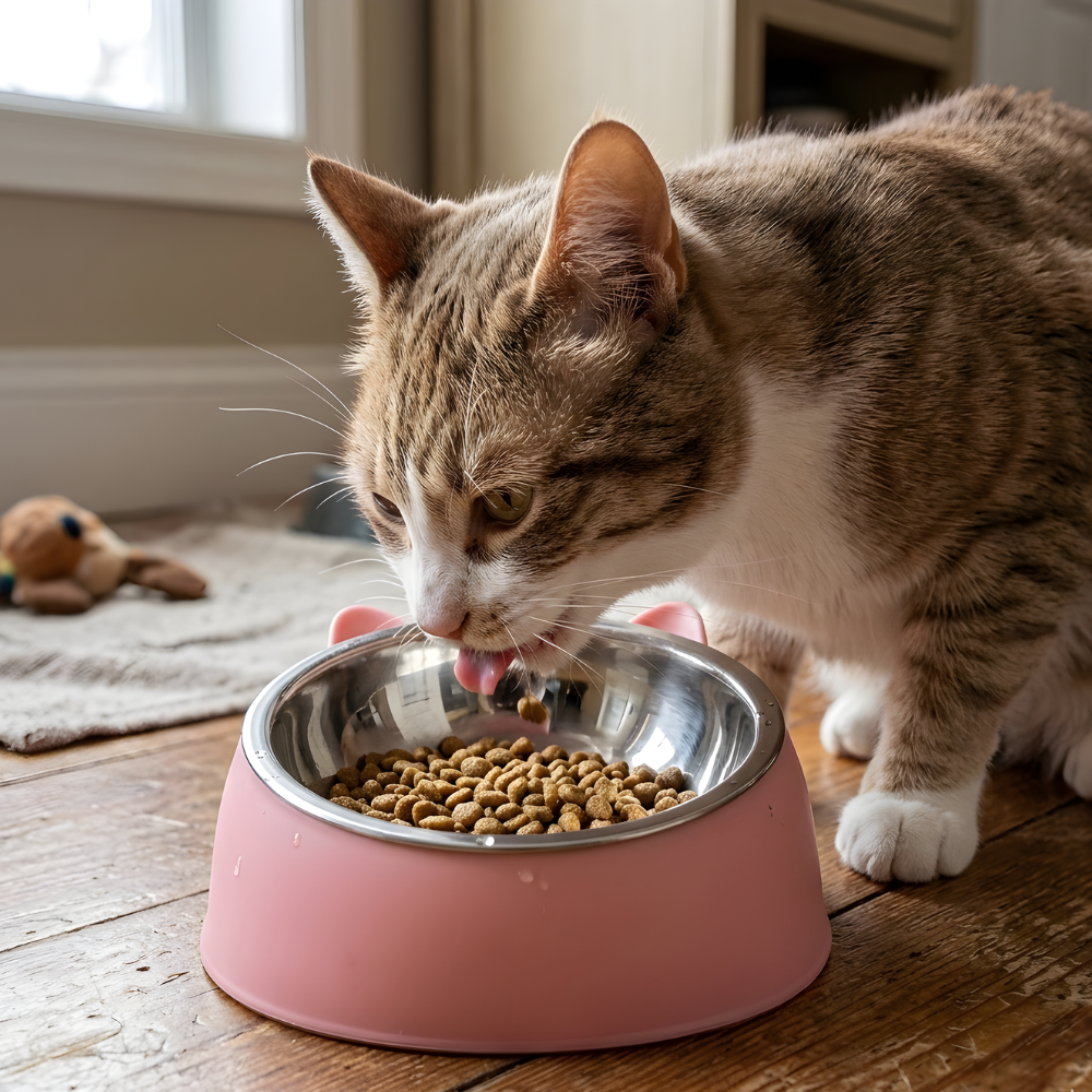 TiltBowl │ Stainless Steel Cat Feeding Bowl