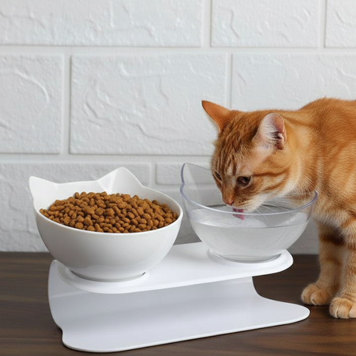 TiltFeed │ Raised Cat Feeding Bowl