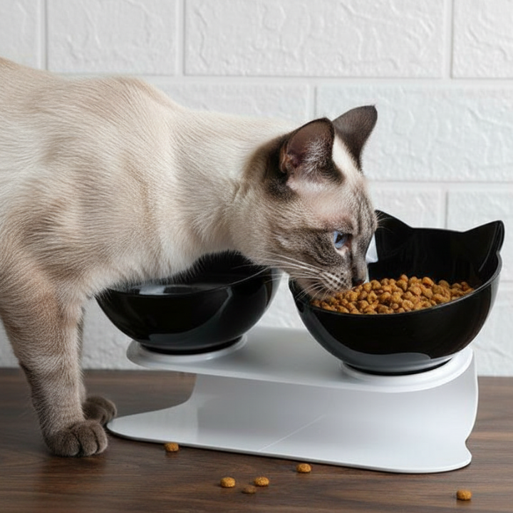 TiltFeed │ Raised Cat Feeding Bowl