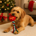 TinselTug │ Holiday Chew & Tug Toys for Dogs ( 6 Pack )