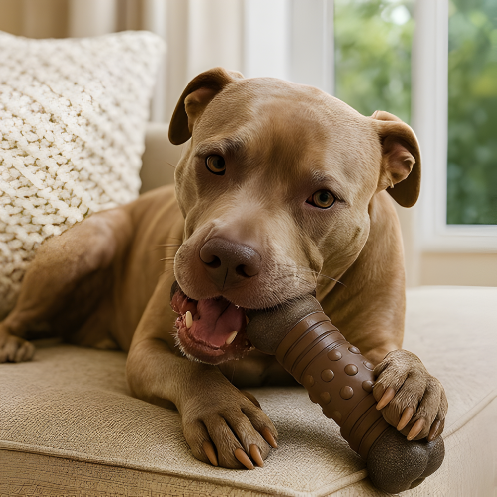 TitanBone │ Ultra Tough Squeaky Dog Bone Toy