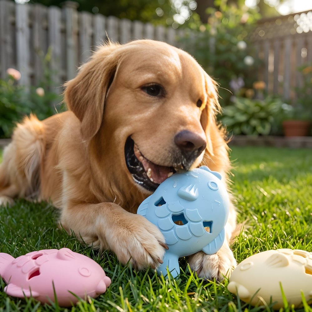 TreatTide │ Interactive Slow Feeding Dog Toy