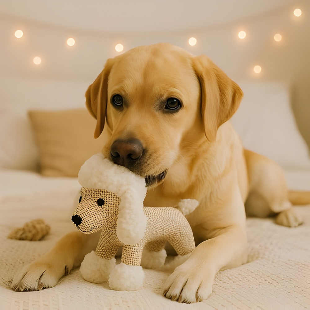 TugGuard │ Durable Squeaky Plush Dog Toy