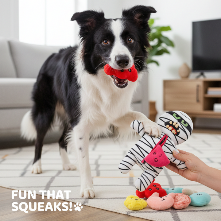 ZombiePaws │ Plush Dog Toy with Squeakers