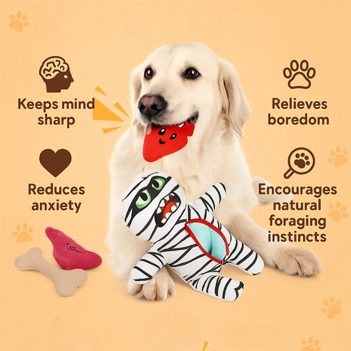 ZombiePaws │ Plush Dog Toy with Squeakers